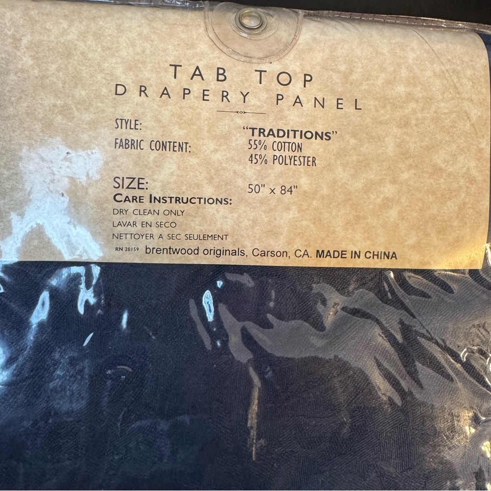 Ink Tab Top Drapery Panel - Picture 4 of 4